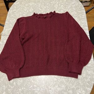 NWOT Ana Crochet Sweater